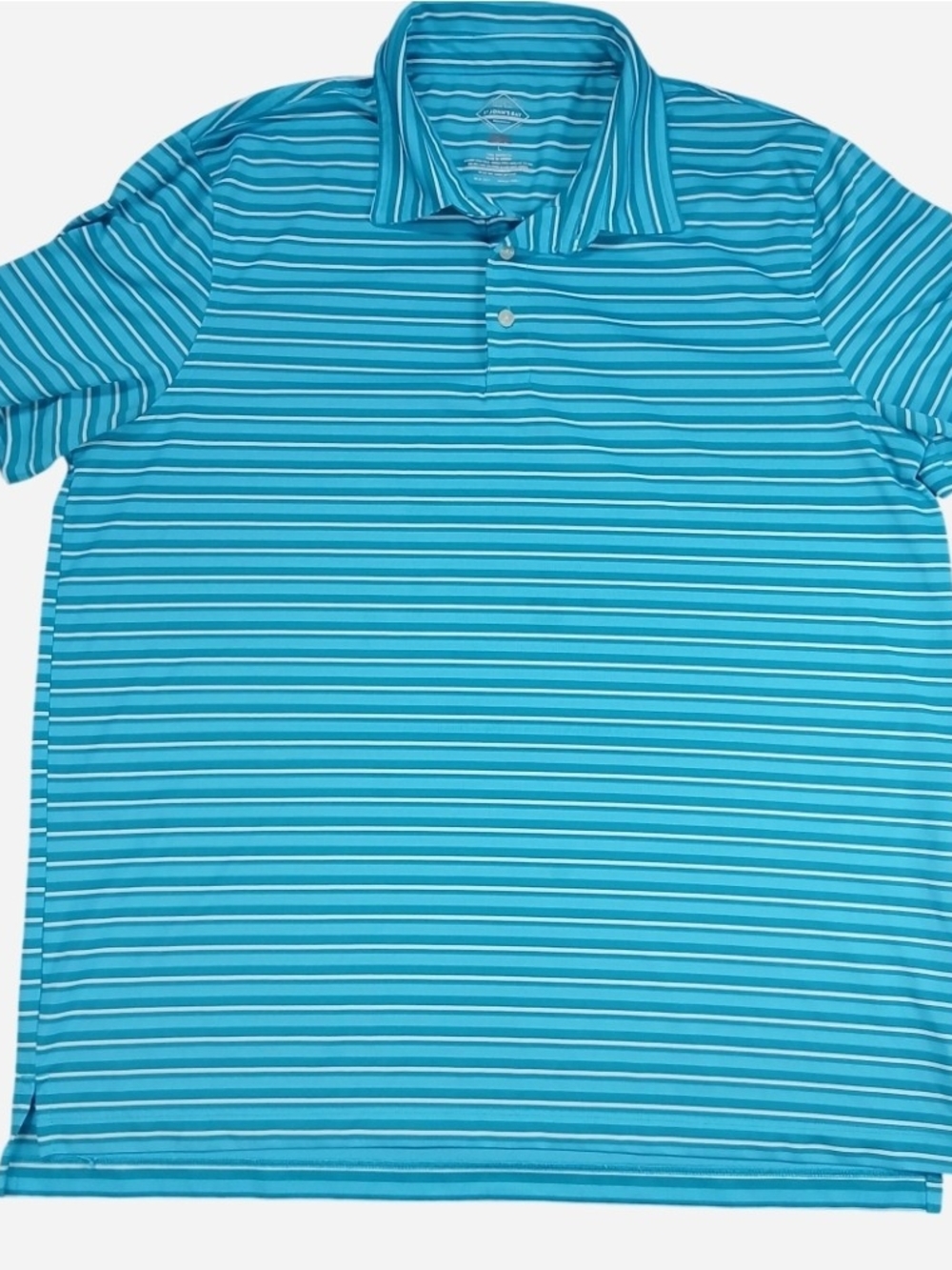 St. John's Bay Turquoise Striped Polo Shirt